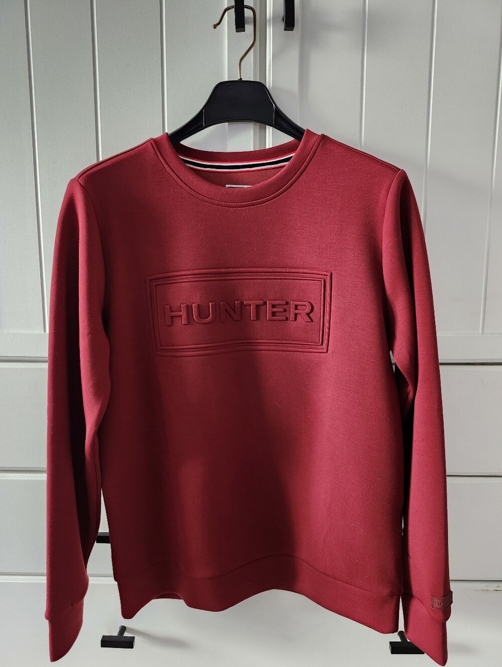 Hunter Womens Burgundy Crewneck Sweatshirt Sz S